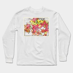 Large Bunch of Flowers - pastel shades Long Sleeve T-Shirt